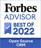 Logo vom Forbes Advisor Award 2022, einer von SuiteCRM erhaltenen Auszeichnung